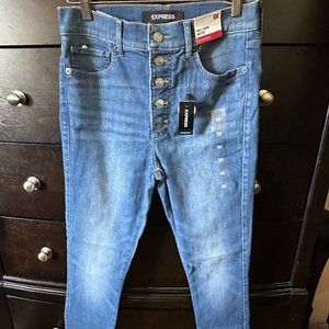 NWT EXPRESS Skinny Jean - Button Fly - Sz 10